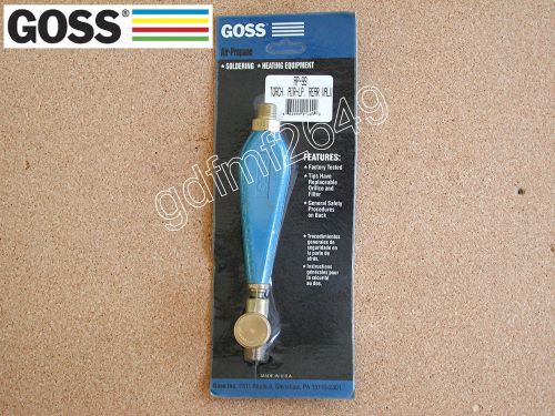 Goss torch handle ap-99 lp propane mapp rear valve made in usa new in package for sale