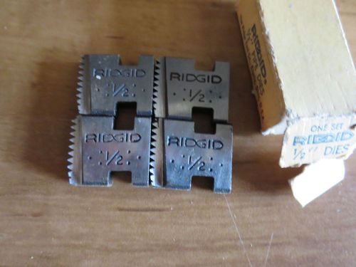 Ridgid Dies 1/2inch pipe dies pn935-000-040 old stock never used