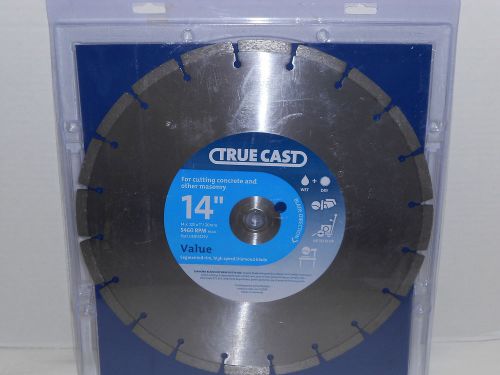 True cast uni14125v 14-inch concrete and masonry diamond saw blade for sale