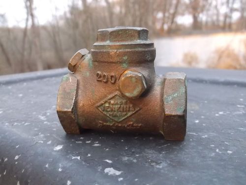 1 Vintage Jenkins Bros Brass Swing Check Valve Gas Or STEAM ENGINE? 1/2 200