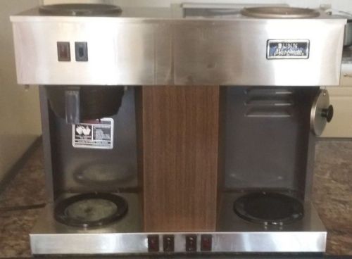 3 burner Bunn Coffee Maker with 4 pots