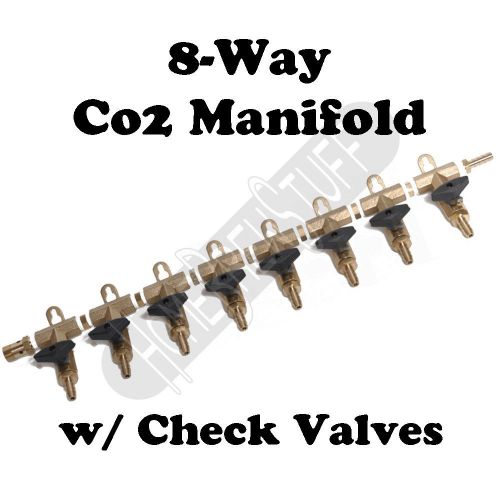 8 way co2 air gas distribution manifold splitter draft beer kegerator 5//16 barb for sale