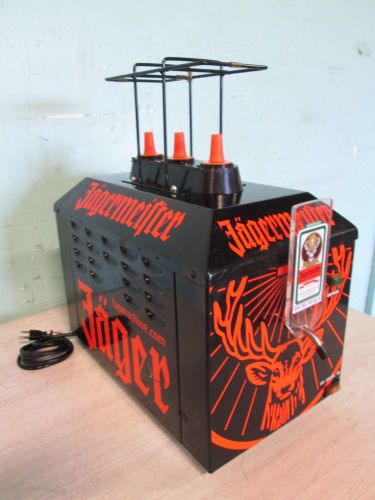 &#034;jagermeister&#034; commercial counter top refrigerated  3 bottles liquor  dispenser for sale