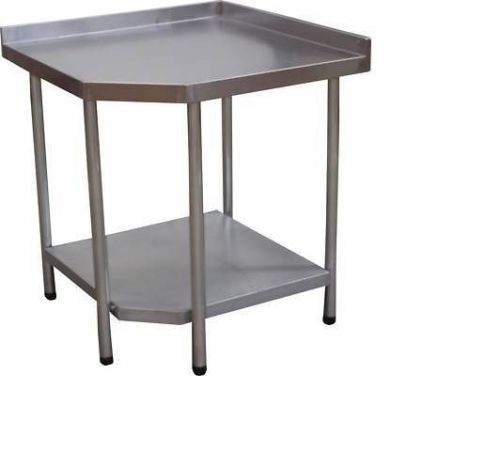 Stainless Steel Corner Prep Table Commercial Kitchen Business Restaurant 74x74cm