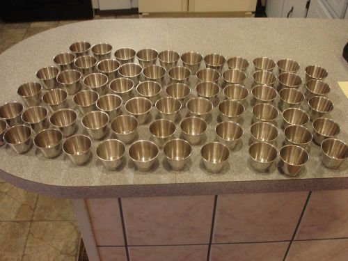 Stainless Steel Sauce Cups Lot of 65 Pcs. 2 1/2 Ounce