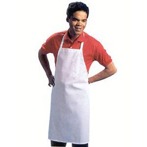 White Economy Bib Apron 32-1/2 x 35 Inches