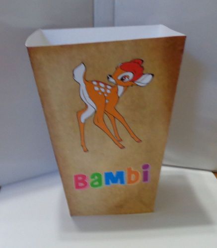 BAMBI POPCORN BOX. DISNEYLAND CARTOONS......FREE SHIPPING