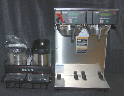 NEW BUNN-O-MATIC DUAL AIRPOT COFFEE BREWER + HOT WATER &amp; AIRPOTS!