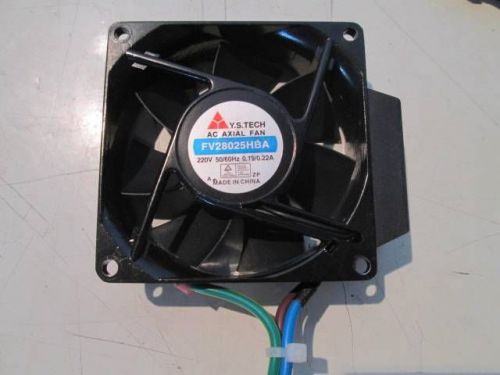 Y.S. TECH FV28025HBA AC AXIAL Fan 220V 50/60Hz 0.19/0.22A