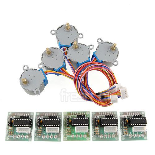 5X Stepper Motor 28BYJ-48 + ULN2003 Driver Test Module Board for Arduino