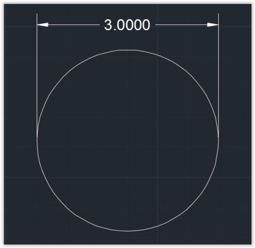 Acrylic  Plastic (plexiglass)  Round  Sheet  - 1/4&#034; x 3&#034;  Circle  -  Clear