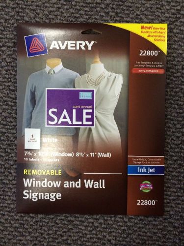 Avery 22800 Window And Wall Signage 1 Ea