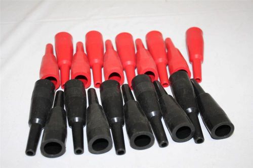 Mueller #29 (Lot of 20) Alligator Clip Insulators 10-Red, 10-Black MADE IN USA