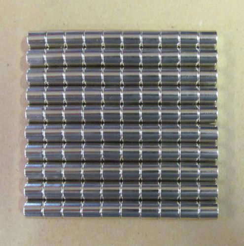 100pcs Super Strong Cylinder Magnet 8mm x 8mm  Rare Earth Neodymium N52