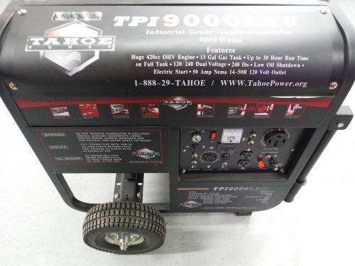 NEW  Tahoe 9000 Elite Series Gas Powered Generator 9,000 Watt