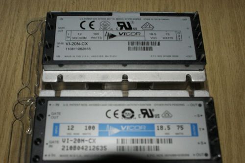 LOT 2pcs, VICOR VI-20N-CX DC-DC converter 12v to 18.5v