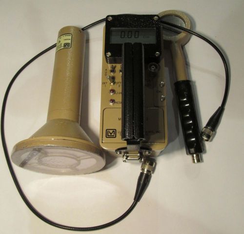 NICE LUDLUM 2241-2 RATEMETER/ SCALER RADIATION DETECTOR W/44-9 &amp; 43-1 PROBES