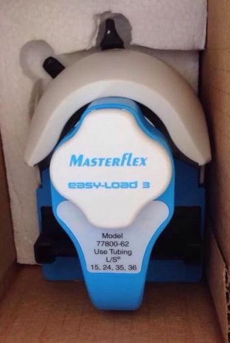 New masterflex l/s easy-load 3 77800-62 600rpm 3-roller ss peristaltic pump head for sale