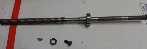 Atlas 12&#034; commercial 3986 lathe PN 696-047 cross slide feed screw &amp;10F-33gear