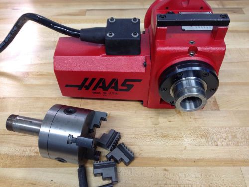 HAAS HA5C INDEXER 4TH AXIS ROTARY TABLE 5C FADAL MAZAK CNC MILL *video*