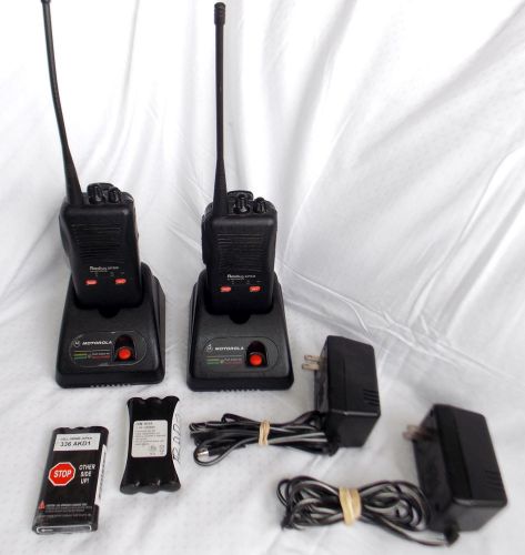 Two Motorola Radius SP-50 UHF 10ch Radios w/Chargers