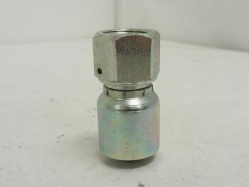 142606 new-no box, manuli m22812-08-08 crimp coupling 1/2 npt to #8 hose for sale