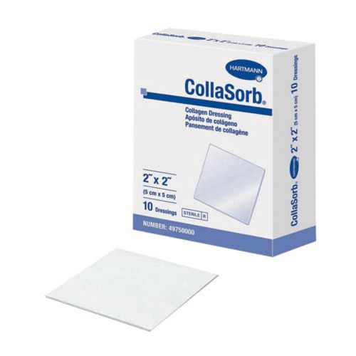 Collasorb collagen wound dressings by hartmann: 4&#034; x 4&#034; - box of 10 for sale