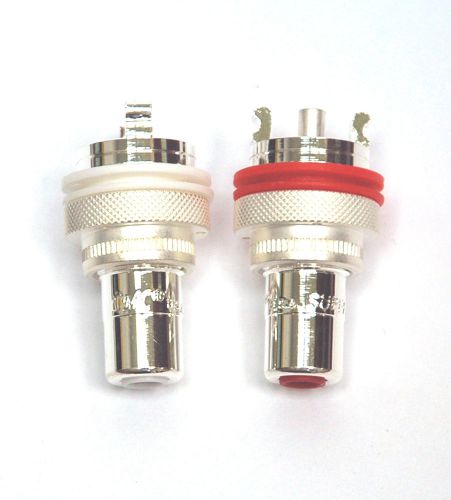 20pair RCA Audio Female Jack CMC 805-2.5-Ag 805-2.5Ag Silver Plated