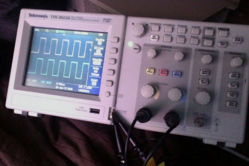 Tektronix TDS2022B oscilloscope with (2) P2220 probes