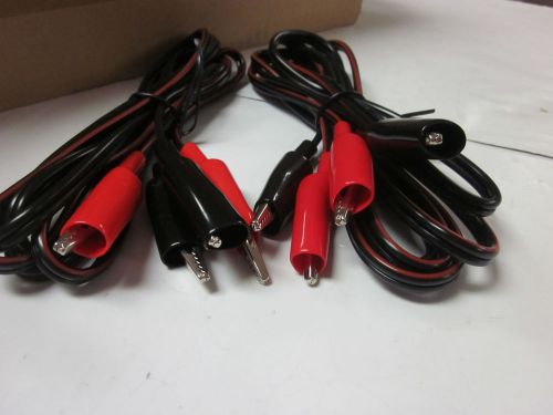 ~ 2 ~ HEAVY DUTY 18-GAUGE WIRE UL APPROVED 7&#039; TEST LEAD JUMPER PROBE LEADS CLIP