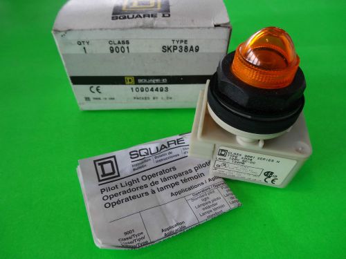 Square D Pilot Light Amber Class 9001 Type SKP38A9