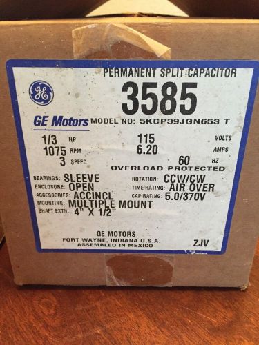 GE Motor 5KCP39JGN653 T