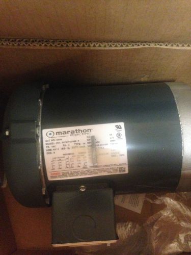 MARATHON MOTOR 1/2HP, 3450RPM,3PH,208-240/460,FR56C