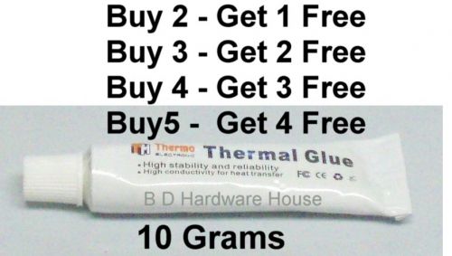 10 grams -Thermal Conductive Glue Adhesive (epoxy substitute**) LED,GPU,Heatsink