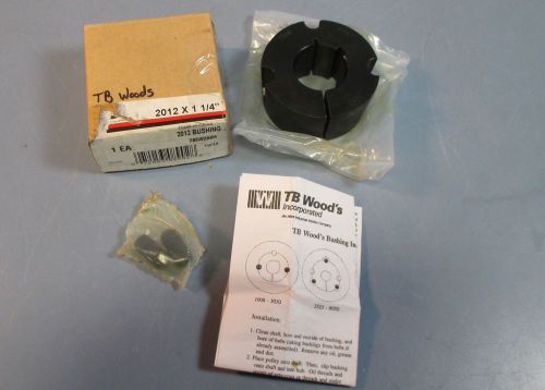 TB Woods 2012 x 1-1/4&#034; Taper Lock Bushing w/ Screws &amp; Instructions NIB