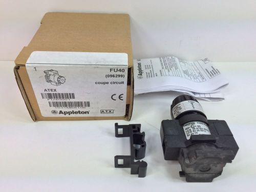 NEW! A.T.X. / ATEX / ADVANCED TECHNOLOGY / APPLETON FUSE CARRIER FU40 096299