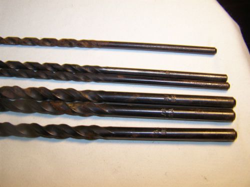 24&#039;&#039; MASONARY DRILL BITS, EXTRA LONG TUNGSTEN CARBIDE, 3@ 3/8&#034; &amp; 3@ 1/4&#034;