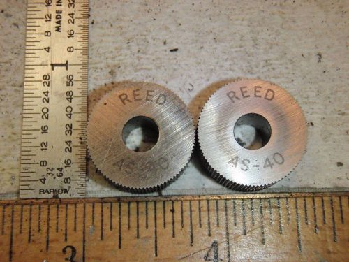 REED  KNURL WHEEL ROLLER AS 40 SET OF 2