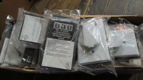 Ses lot of 31 outdoor single gang device cover single dp-1a white for sale