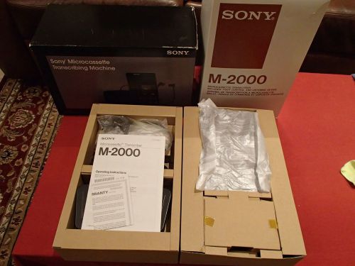 SONY M-2000 MICROCASSETTE TRANSCRIBER DICTATION MACHINE