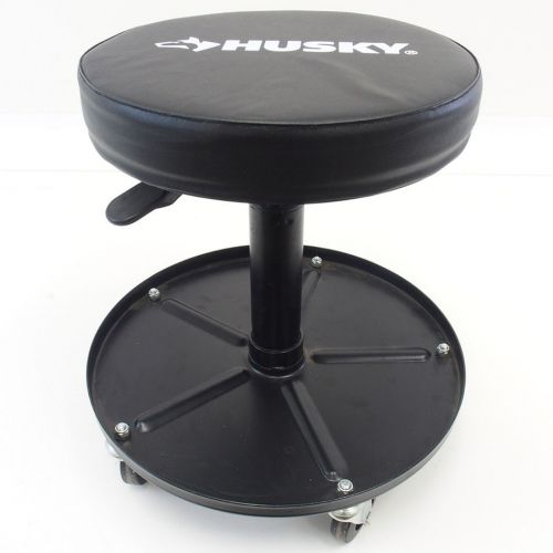 Husky Heavy-Duty Rolling Shop Seat Stool