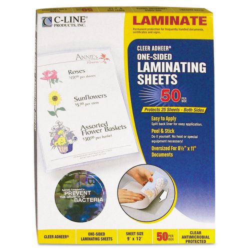 Antimicrobial Cleer Adheer Laminating Film, 3 mil, 9 x 12, 50/Box