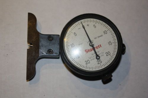 Starrett 643-131 dial depth gage 0-25-0 .0005&#034; grad. 0-.125&#034; range