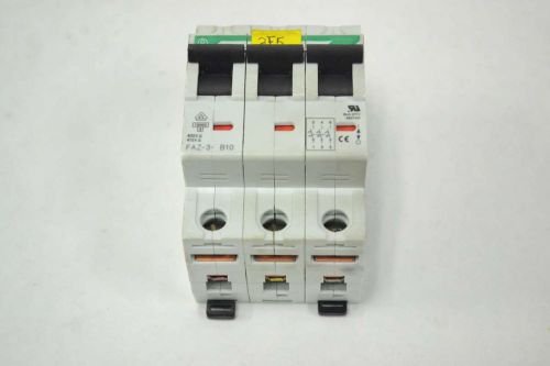 KLOCKNER MOELLER FAZ-3-B10 5KA 3P 277/480V-AC 10A AMP CIRCUIT BREAKER B369677