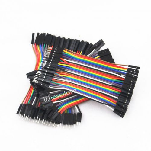 3 x 40PCS Dupont wire jumper cable Set Kit 10CM Length 2.54MM Male Female 1P-1P