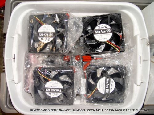 20 NEW SANYO DENKI SAN ACE 120 MODEL 9G1224A4011 DC FAN 24V 0.21A FREE SHIPPING