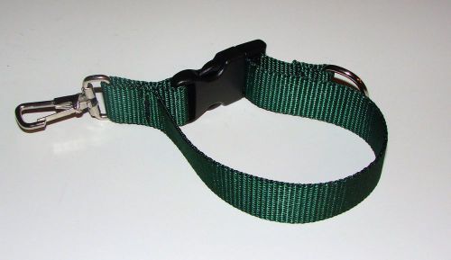 Sav-A-Jake Firefighter Glove Strap - Quick Release Clip - Green