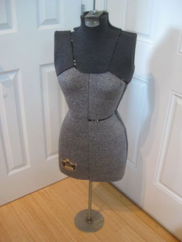 SALLY STITCH CROWN SIZE E DRESS FORM GREY BLACK SEWING TAYLOR