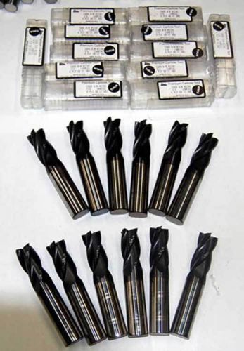 12 pcs xln usa 3/4&#034; 4flt se premium micrograin carbide sq. tialn cnc end mills for sale