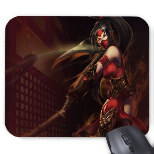 Crimson Akali League of Legend Champ Mousepad For Optical Laser Mouse Anti-Slip